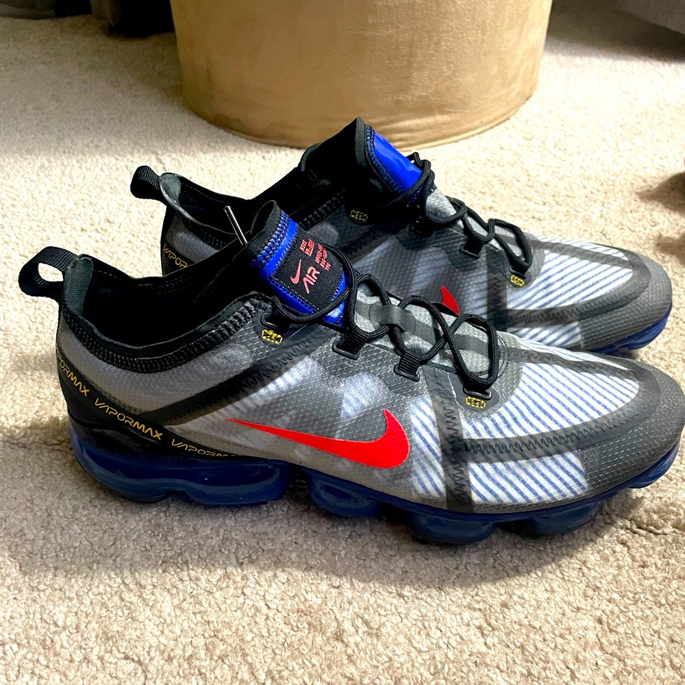 Nike Air Vapormax 2019 Black Hyper Blue, size 12